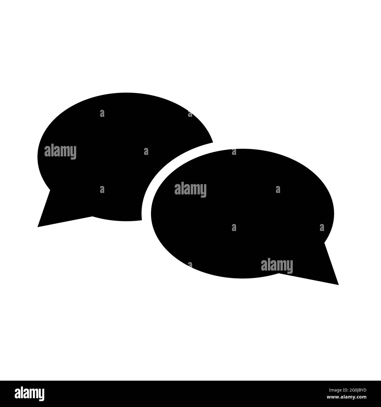 Icona conversazione, conversazione, conversazione, conversazione immagine vettoriale isolata su sfondo bianco . Illustrazione Vettoriale