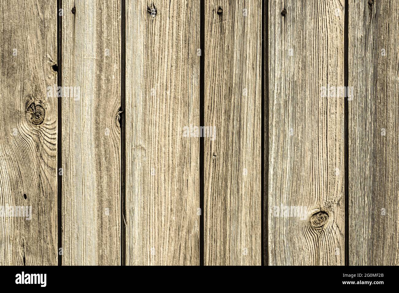 Sfondo con struttura in legno, tavole di colore grigio. Foto Stock