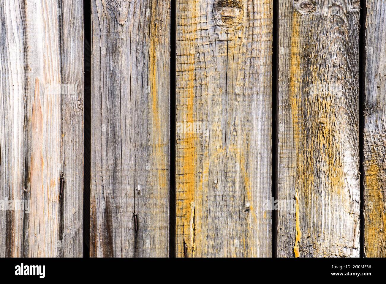 Vecchia superficie di legno intemperie, legno tavole di fondo texture. Foto Stock