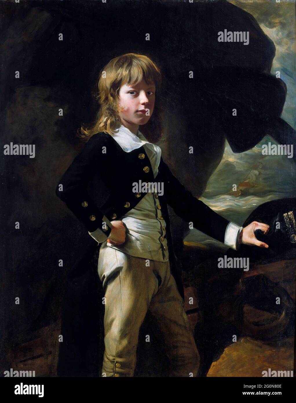 Midshipman Augustus salamoia di John Singleton Copley (1738–1815), olio su tela, 1782 Foto Stock