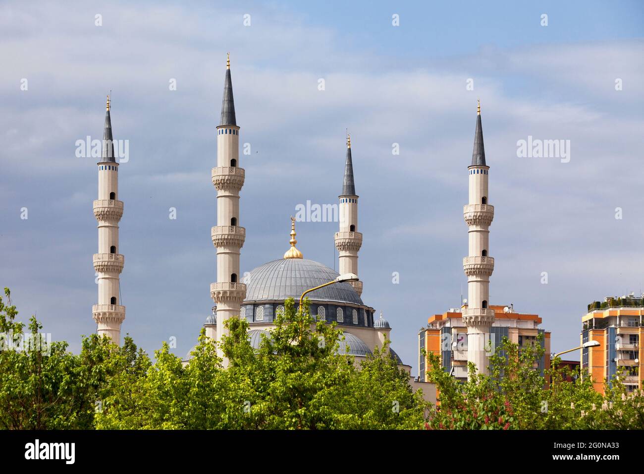 Moschea di Namazgjah a Tirana, Albania. Foto Stock