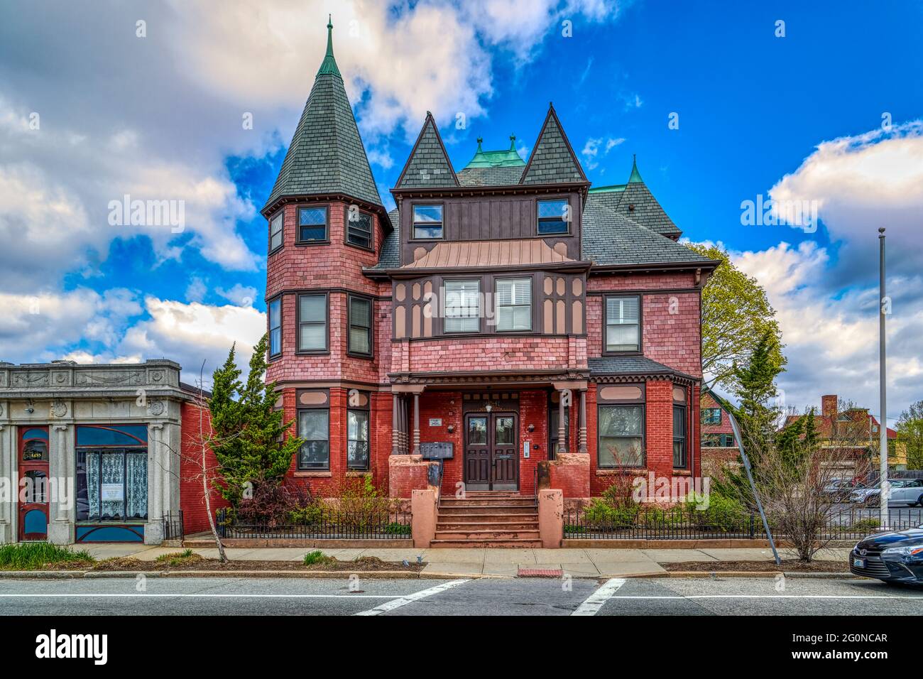 Henry T. Molter House, 1447 Westminster Street, Federal Hill. Queen Anne Style, 1888, parte del quartiere storico di Broadway-Armory, Registro Nazionale Foto Stock
