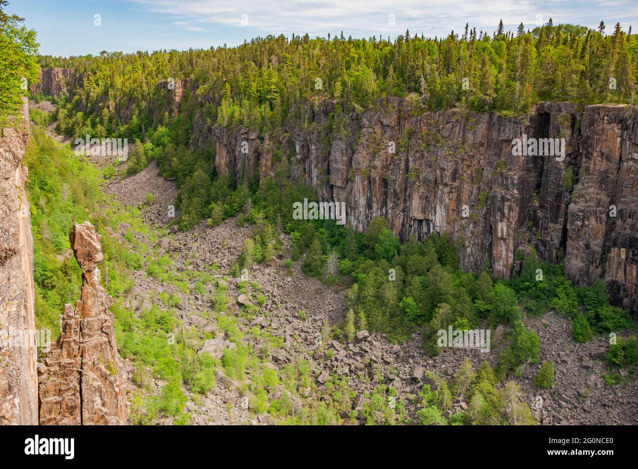 Ouimet Canyon Pass Lago Ontario Canada in estate Foto Stock