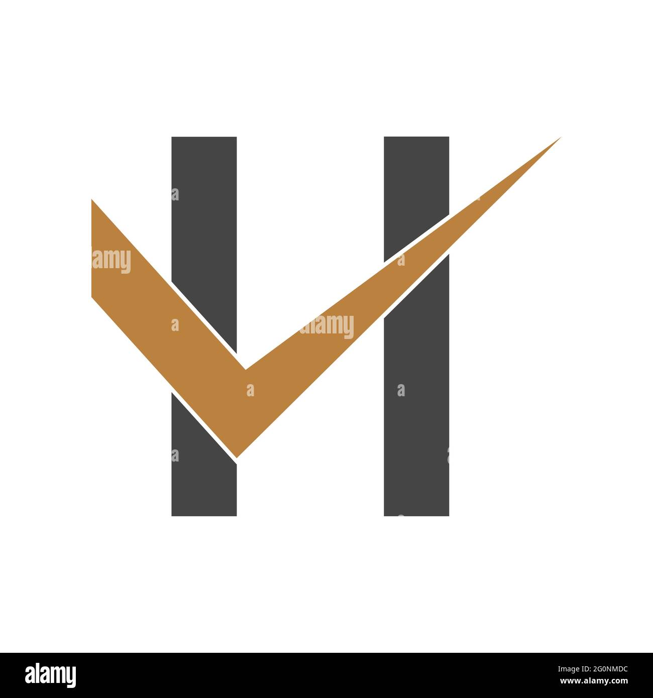 HV, VH, V E H Abstract disegno iniziale del logo alfabeto con lettera monogramma Illustrazione Vettoriale