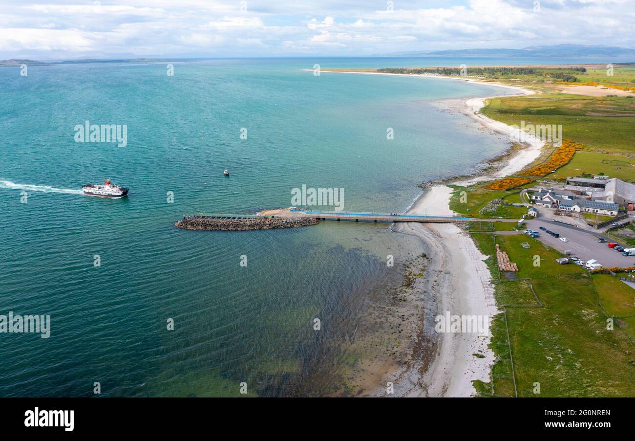 Caledonian Macbrayne Isola di Gigha terminal dei traghetti passeggeri a Tayinloan, Kintyre, Scozia Regno Unito Foto Stock