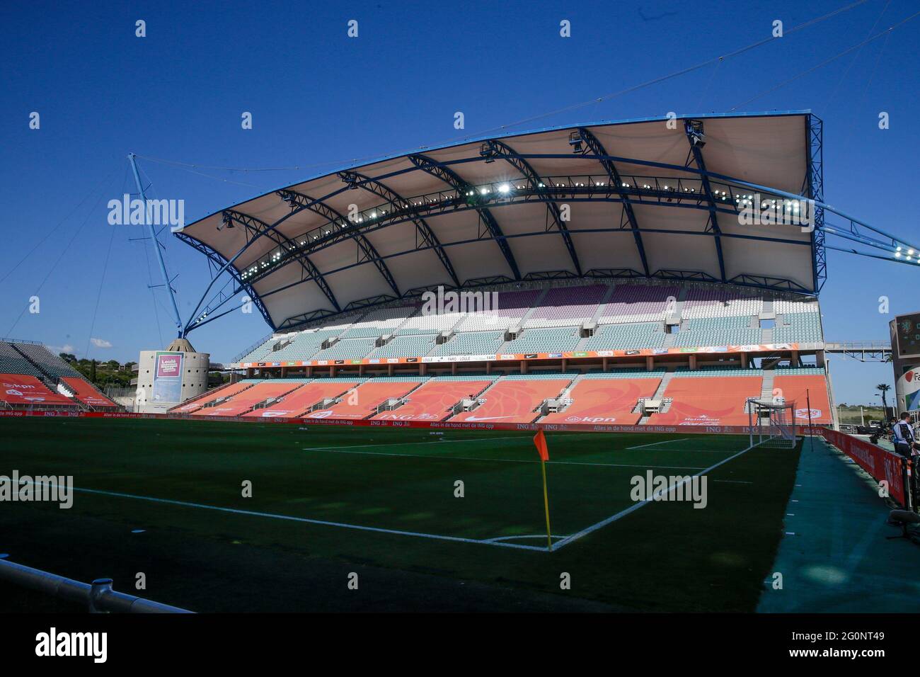 02-06-2021: Voetbal: Nederland v Schotland: Almancil ALMANCIL, PORTOGALLO - 2 GIUGNO: Vista esterna durante la partita internazionale amichevole tra Paesi Bassi e Scozia all'Algarve Stadium il 2 giugno 2021 ad Almancil, Portogallo (Foto di Broer van den Boom/Orange Pictures) Foto Stock