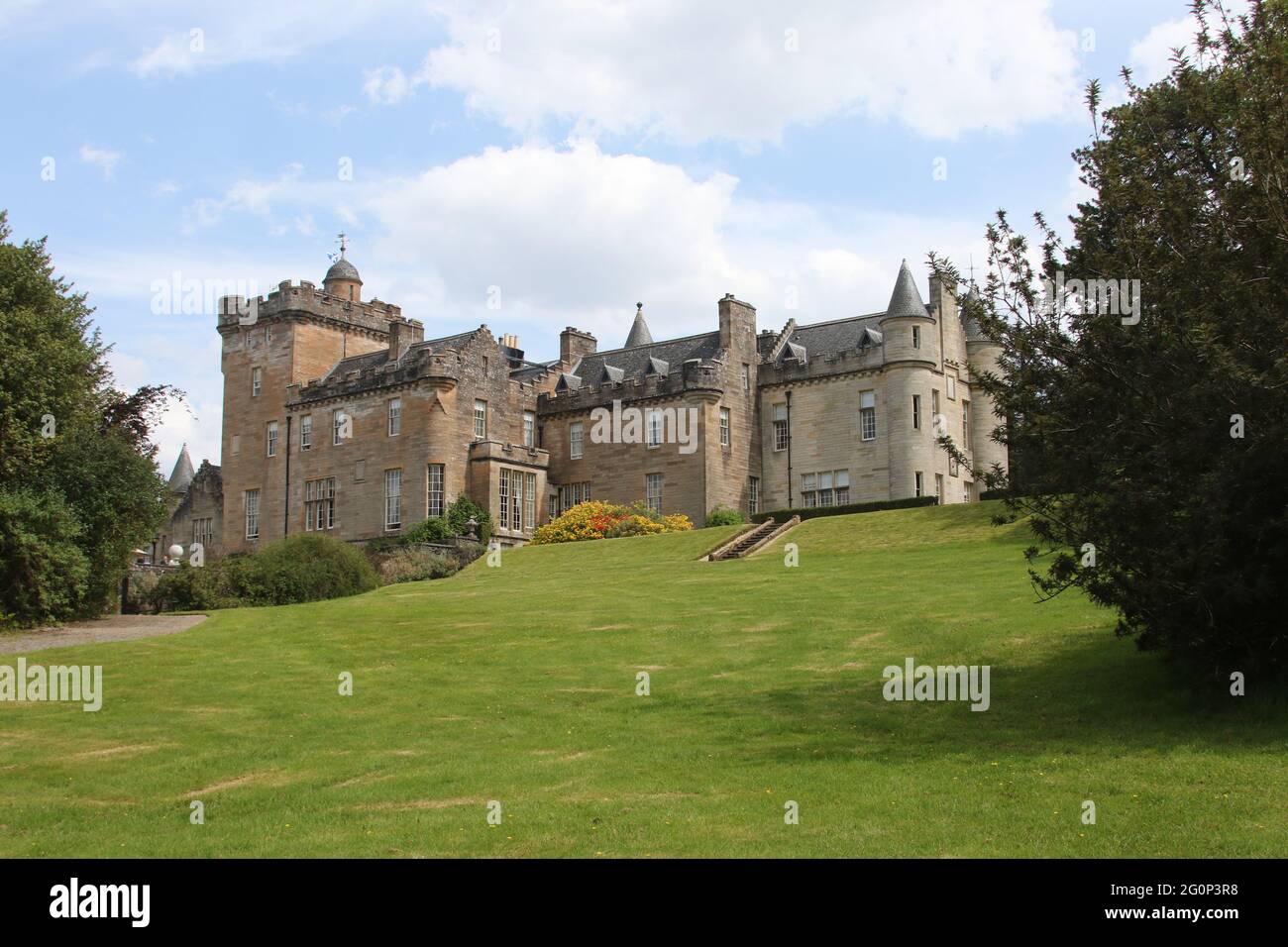 Glenapp Castle, Ballantrae, Girvan KA26 0NZ, Scozia, Regno Unito. Hotel 5 Stelle Luxury Castle, Ayrshire, Scozia Sud Ovest Foto Stock