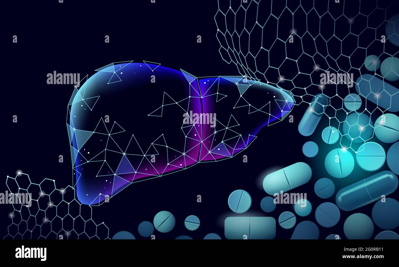 3D fegato medicina trattamento medico. Avviso di epatite la salute umana la cirrosi epatica diagnostica sistema di organi. La terapia medica digestivi virus infezione Illustrazione Vettoriale