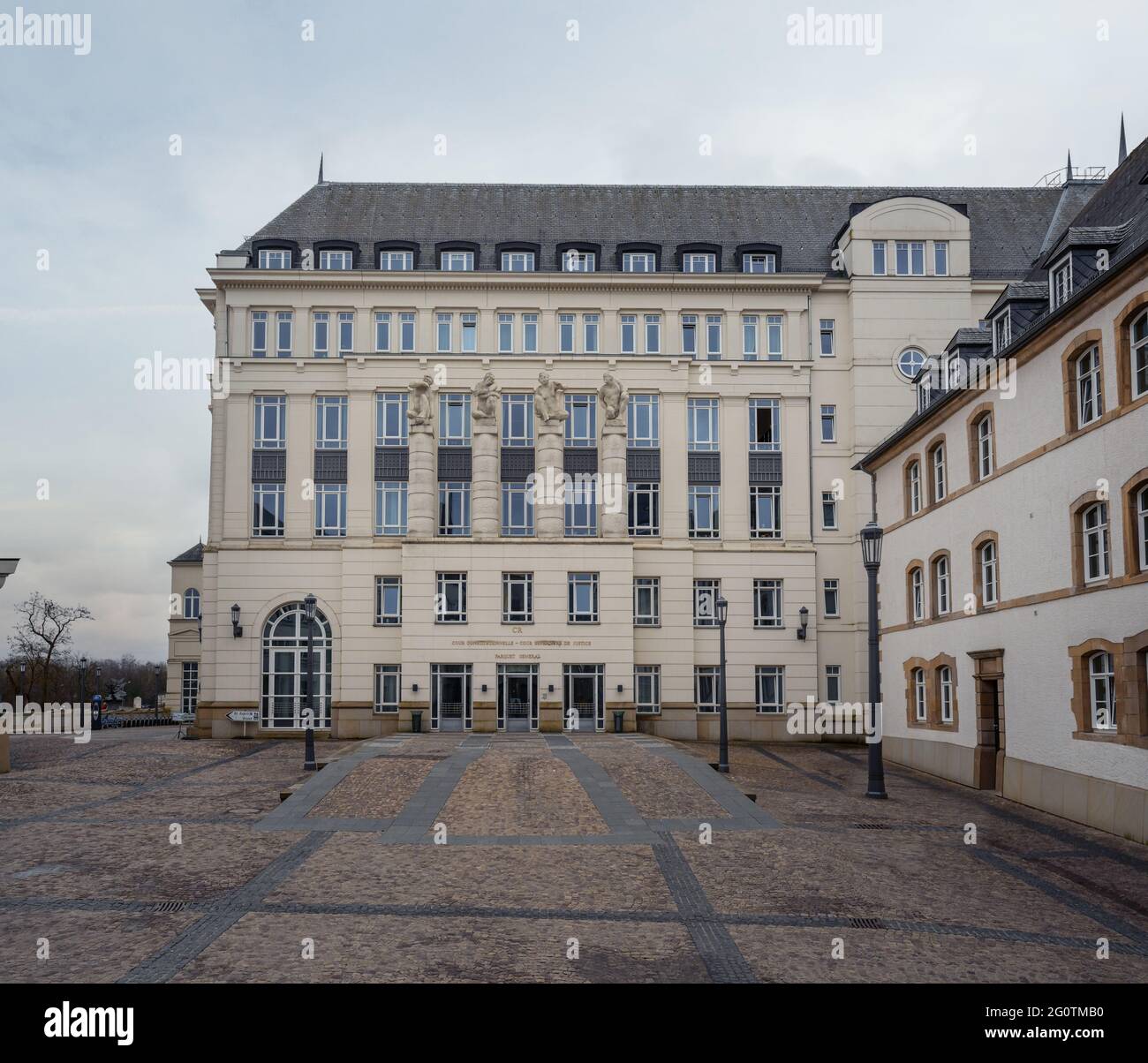 Lussemburgo Città giudiziaria - Palazzo della Corte di giustizia superiore - Lussemburgo, Lussemburgo Foto Stock