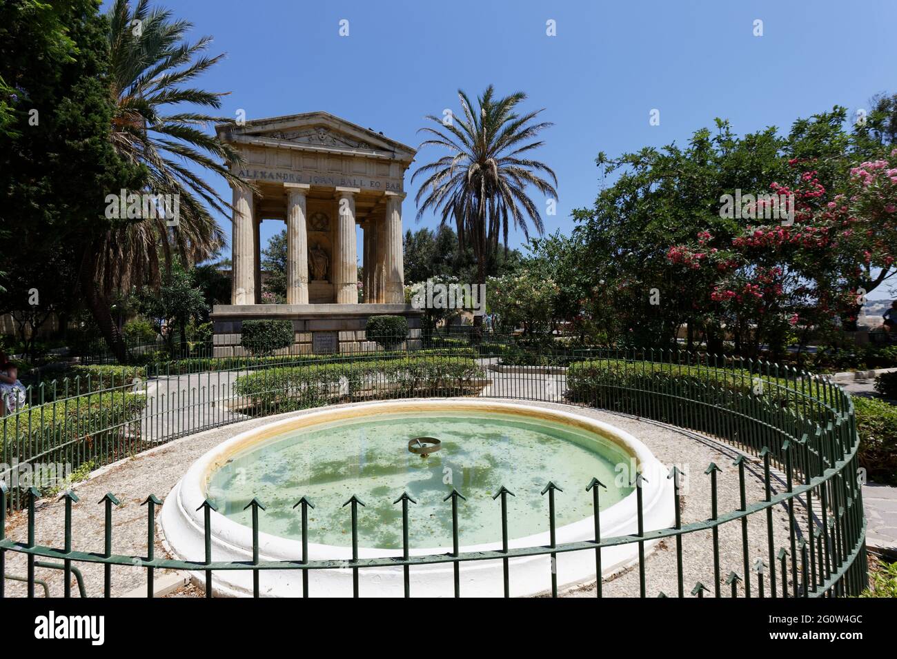 Monumento a Sir Alexander Ball Foto Stock