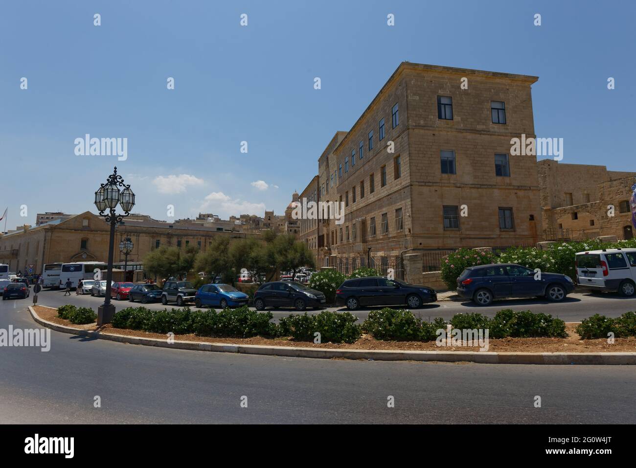 Evans costruzione della Valetta con la Cappella di Nibbia Foto Stock
