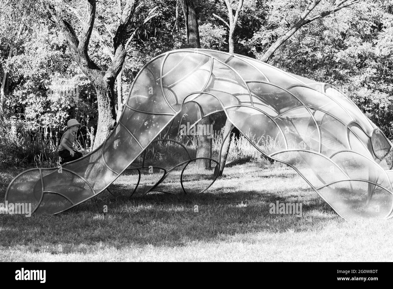 JOHANNESBURG, SUDAFRICA - 05 gennaio 2021: Johannesburg, Sudafrica - 12 2018 maggio: Mostra di sculture d'arte all'aperto al Nirox Park Foto Stock