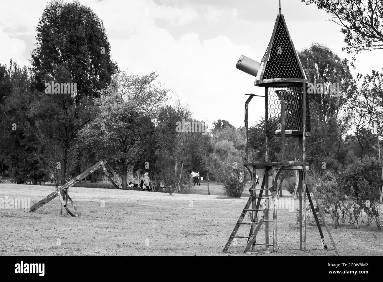 JOHANNESBURG, SUDAFRICA - 05 gennaio 2021: Johannesburg, Sudafrica - 09 2015 maggio: Mostra di sculture d'arte all'aperto al Nirox Park Foto Stock