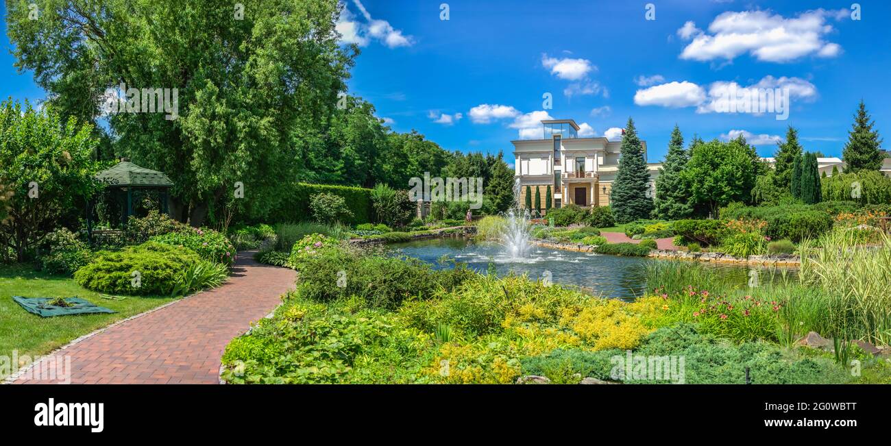 Parco pubblico della residenza Mezhyhirya a Kiev, Ucraina Foto Stock