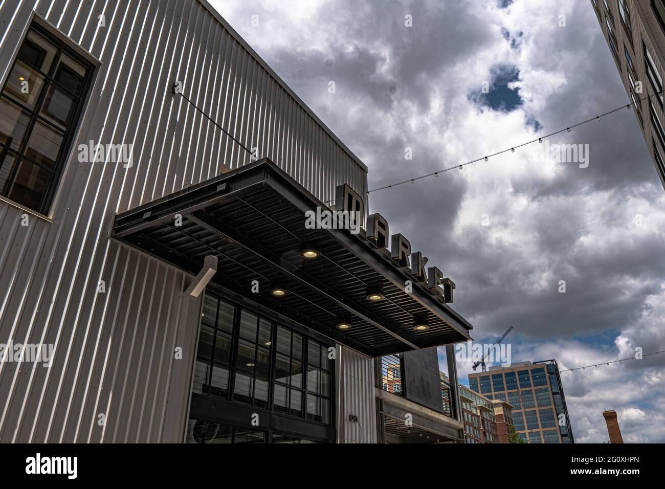 Immagine di un mercato locale. Foto Stock