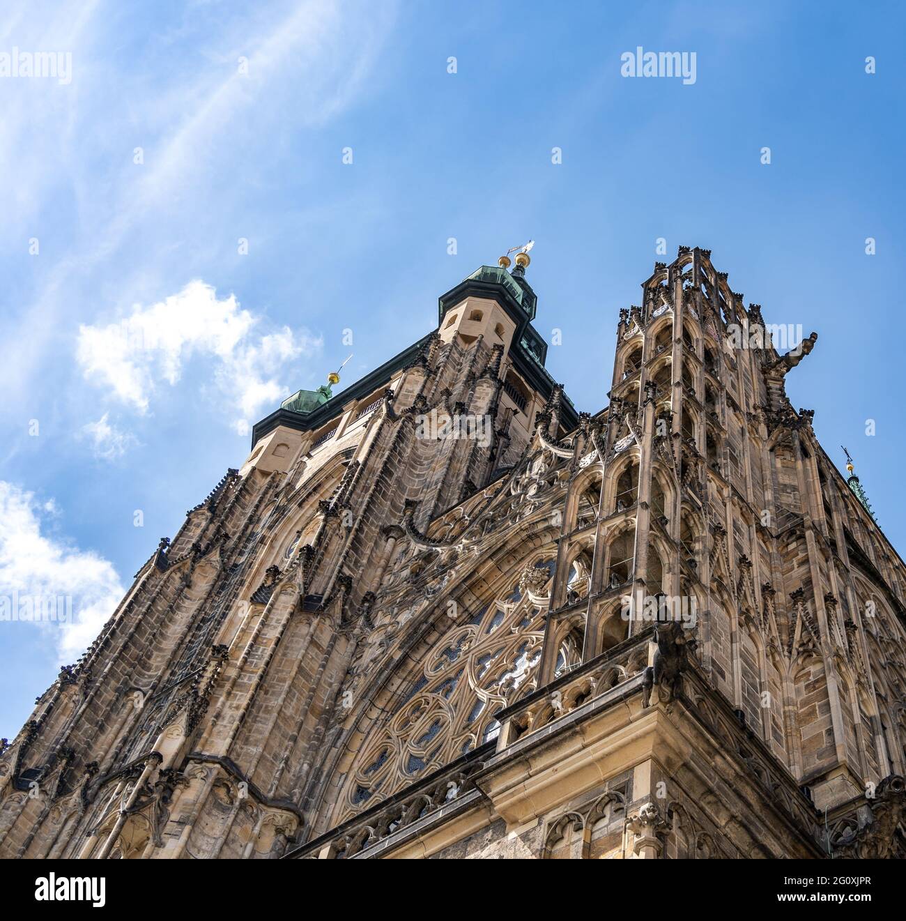 Cattedrale di San Vito, Castello di Praga, Repubblica Ceca Foto Stock