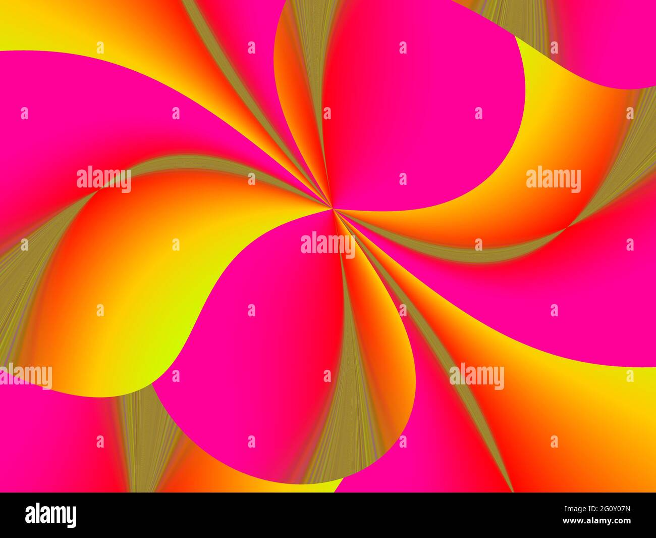 Pubblicità astratta, rosa giallo decorativo fluorescente elegante creativo vibrante sfondo moderno Foto Stock