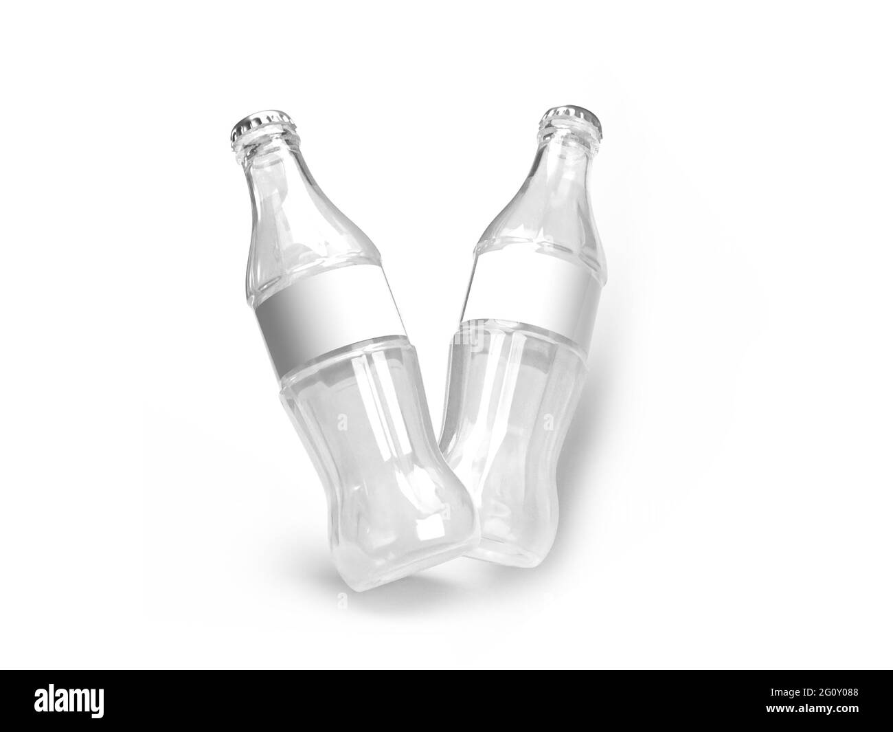 Bottiglia di bevanda analcolica Illustrazione 3D scena di Mockup su sfondo isolato Foto Stock