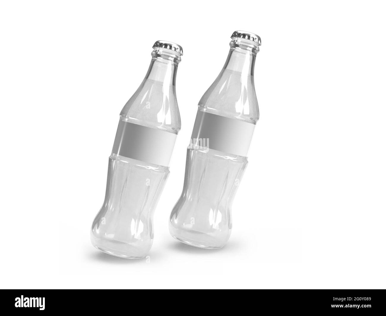 Bottiglia di bevanda analcolica Illustrazione 3D scena di Mockup su sfondo isolato Foto Stock