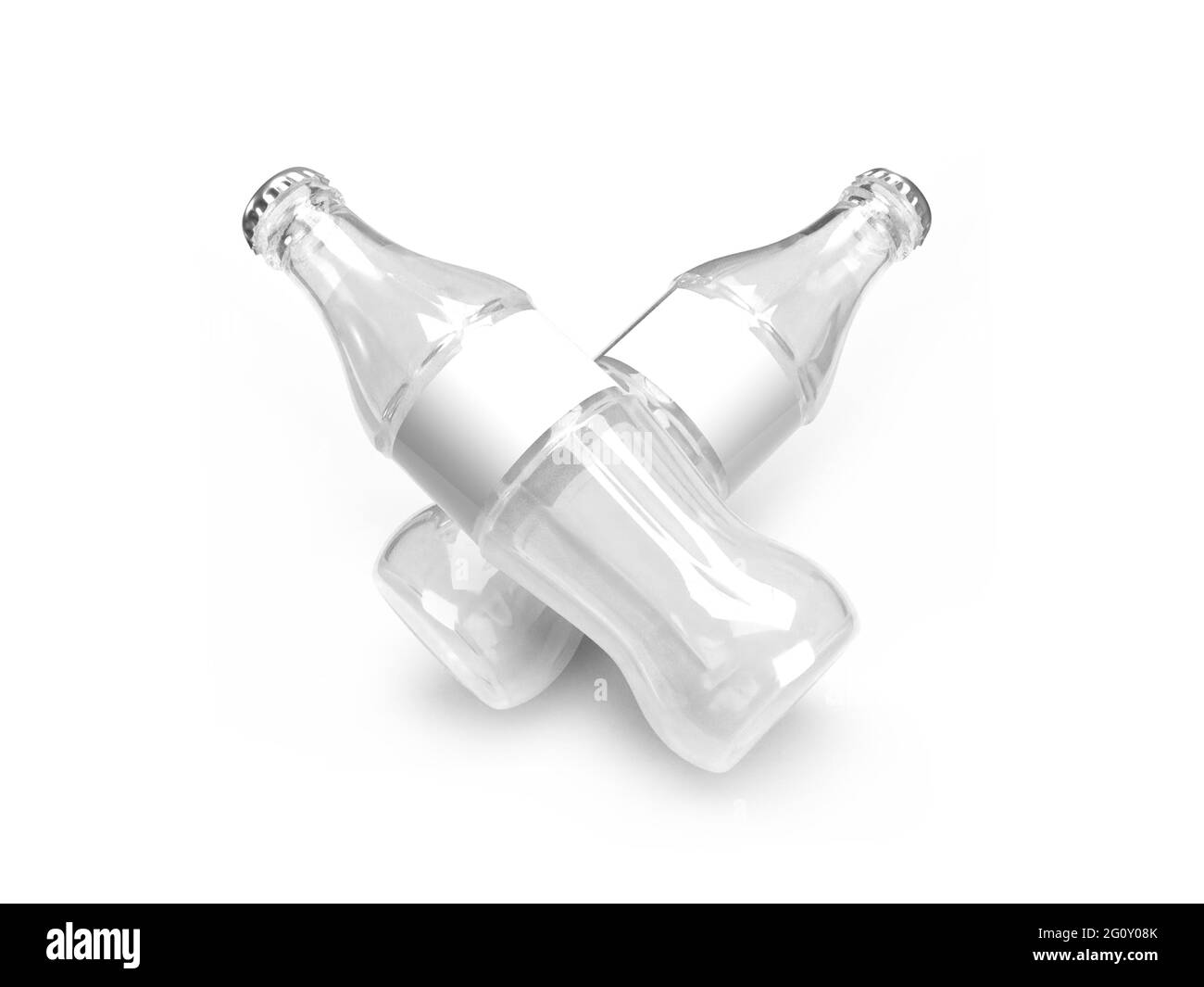 Bottiglia di bevanda analcolica Illustrazione 3D scena di Mockup su sfondo isolato Foto Stock