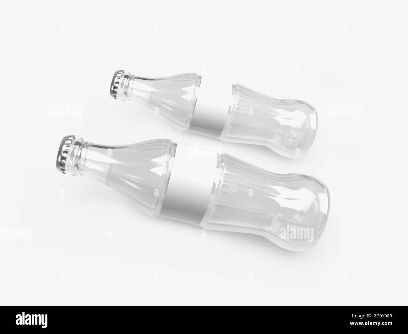 Bottiglia di bevanda analcolica Illustrazione 3D scena di Mockup su sfondo isolato Foto Stock