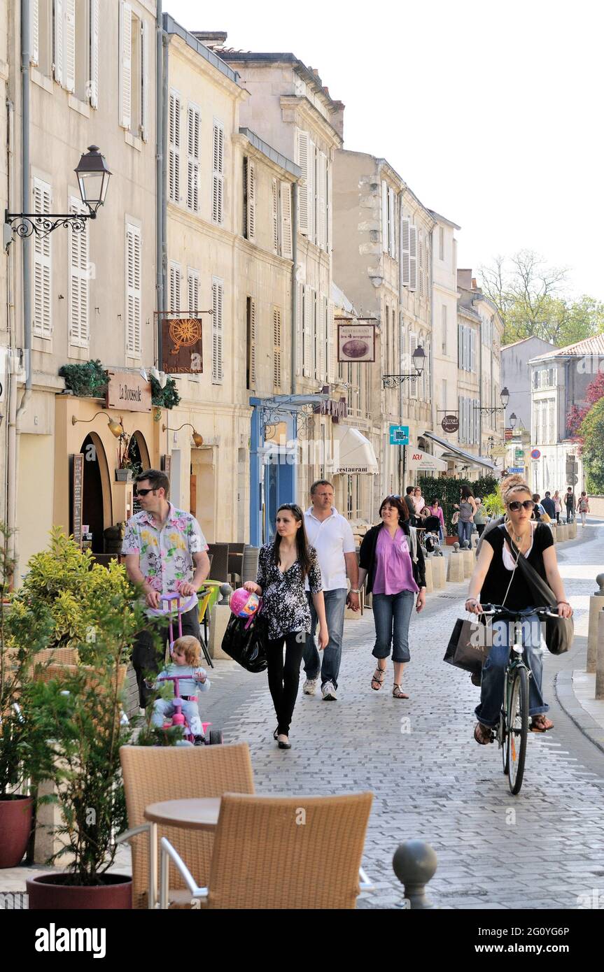 FRANCIA, CHARENTE-MARITIME (17) LA ROCHELLE, VIA SAINT JEAN-DU-PEROT Foto Stock