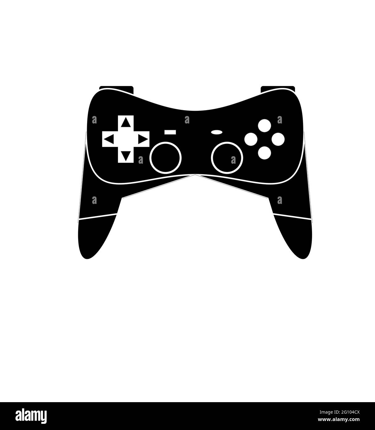 Vettore controller console di gioco, vettore joypad di gioco. Illustrazione Vettoriale