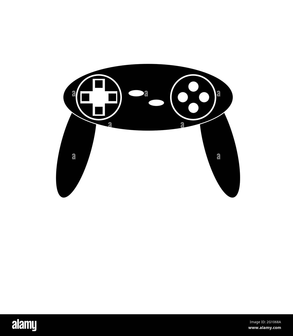 Vettore controller console di gioco, vettore joypad di gioco. Illustrazione Vettoriale