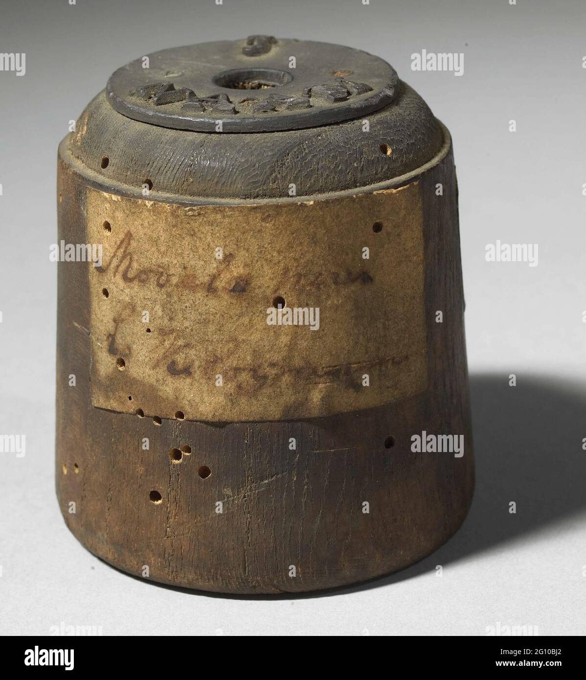 Modello di 1 chilogrammo. Modello colato per un peso conico di 1 kg. Etichetta V.Z.V. Foto Stock