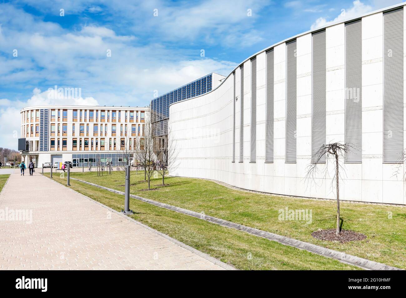 L'Università Jagellonica. La più antica università in Polonia, la seconda più antica università in Europa centrale. Moderni edifici del campus in Cracovia, Polan Foto Stock