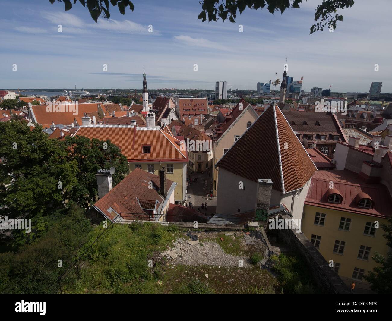 La città di Tallinn in Estonia Foto Stock