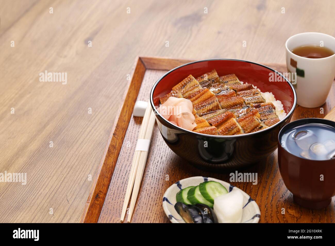Anagodon, ciotola di riso con anguilla alla griglia, cibo giapponese Foto  stock - Alamy