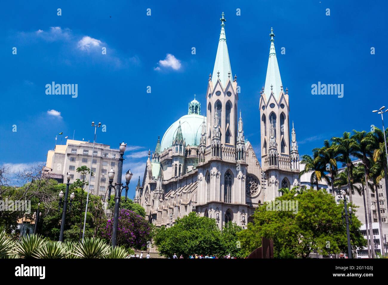Catedral da se a San Paolo, Brasile Foto Stock