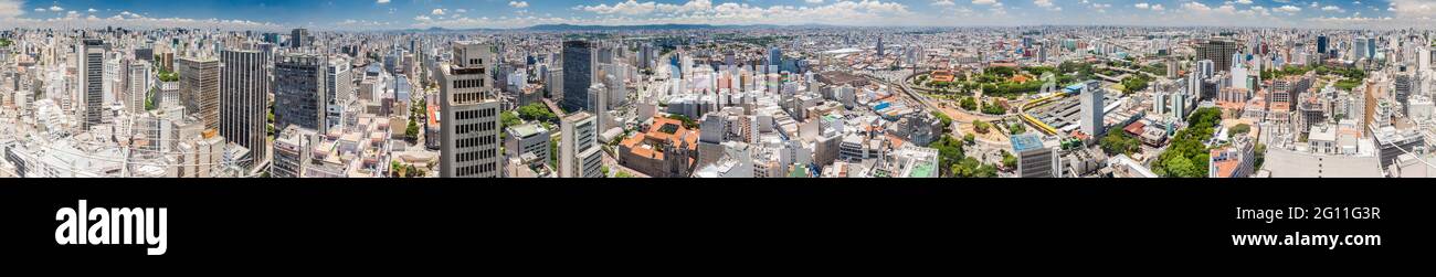 Panorama di Sao Paulo, Brasile Foto Stock
