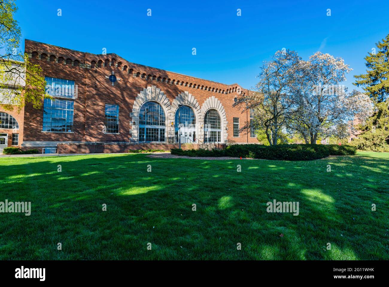 Sala dimostrativa, sede del ROTC, nel campus della Michigan state University Foto Stock