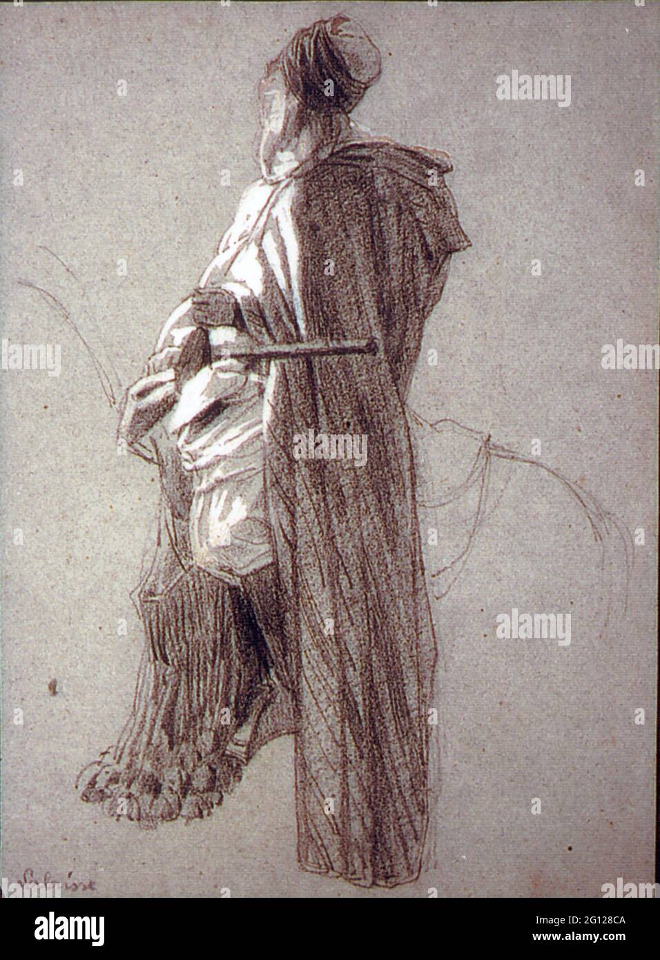 cavalier des spahis en Afrique du Nord Foto Stock