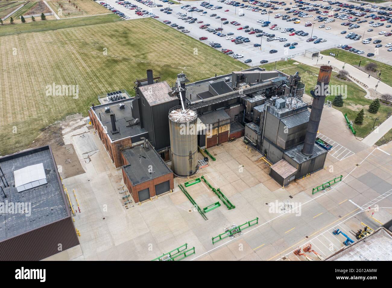 John Deere Harvester Works and Vistor Center, East Moline, Illinois Foto Stock