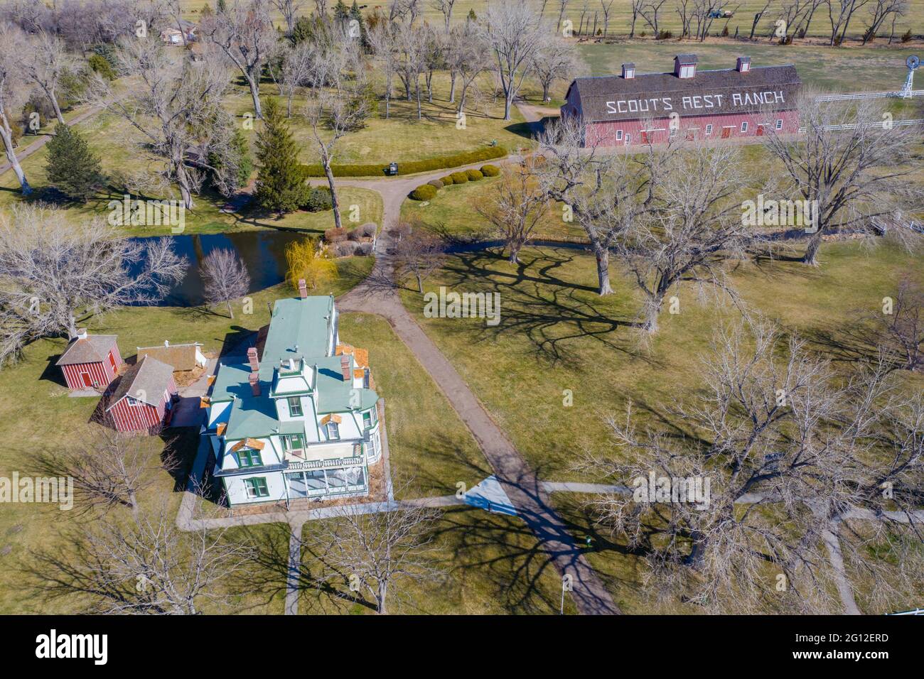 Buffalo Bill Ranch state Park, North Platte, Nebraska Foto Stock
