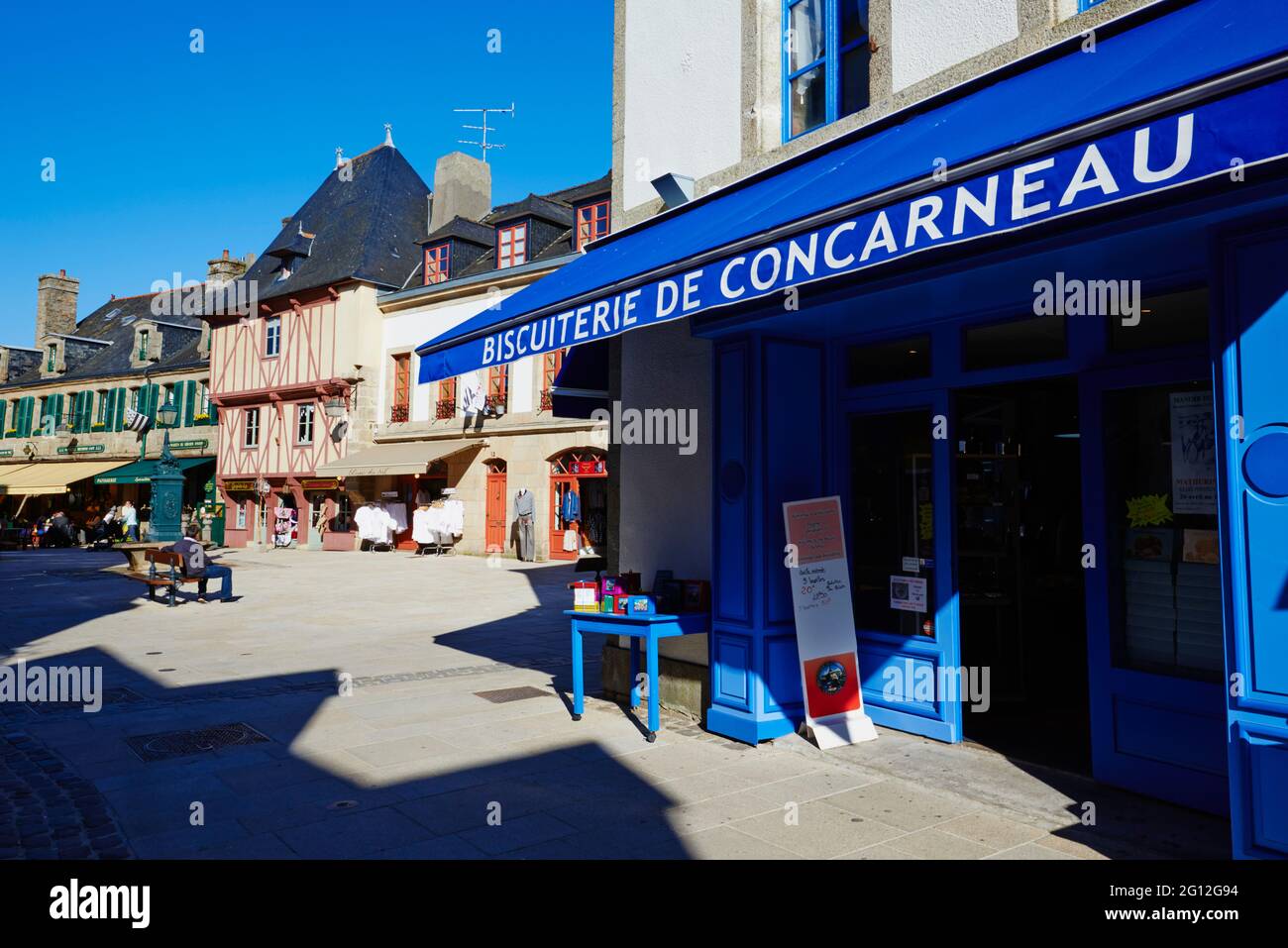 Francia, Briitany, Finistere, Concarneau, storica città murata di Concarneau Foto Stock