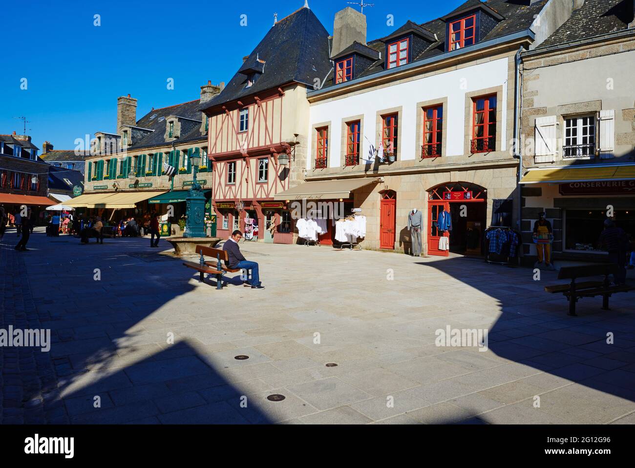 Francia, Briitany, Finistere, Concarneau, storica città murata di Concarneau Foto Stock