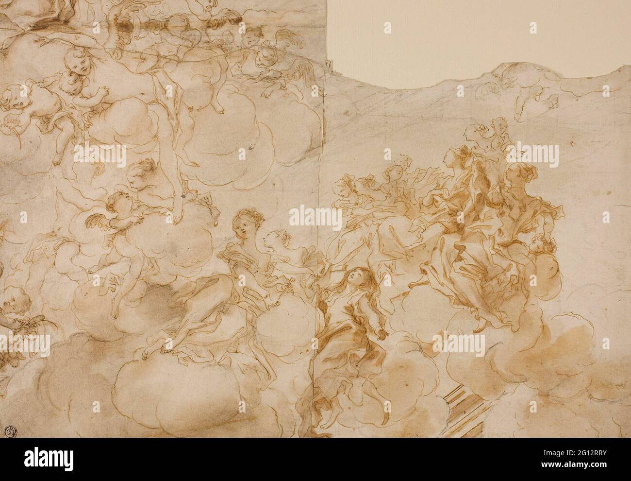 Gregorio de - Ferrari. Figure femminili con Putti nelle nuvole - forse  Gregorio de - Ferrari (italiano, 1644-1726) o Domenico Piola (italiano Foto  stock - Alamy