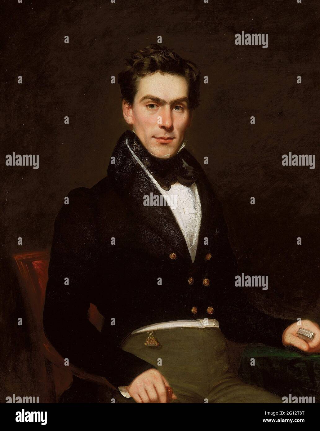 Samuel Lovett Waldo. James Mackie - 1830/40 - Samuel Lovett Waldo American, 1783 - 1861 William Jewett American, 1792 - 1874. Olio su tela. 1830 Foto Stock