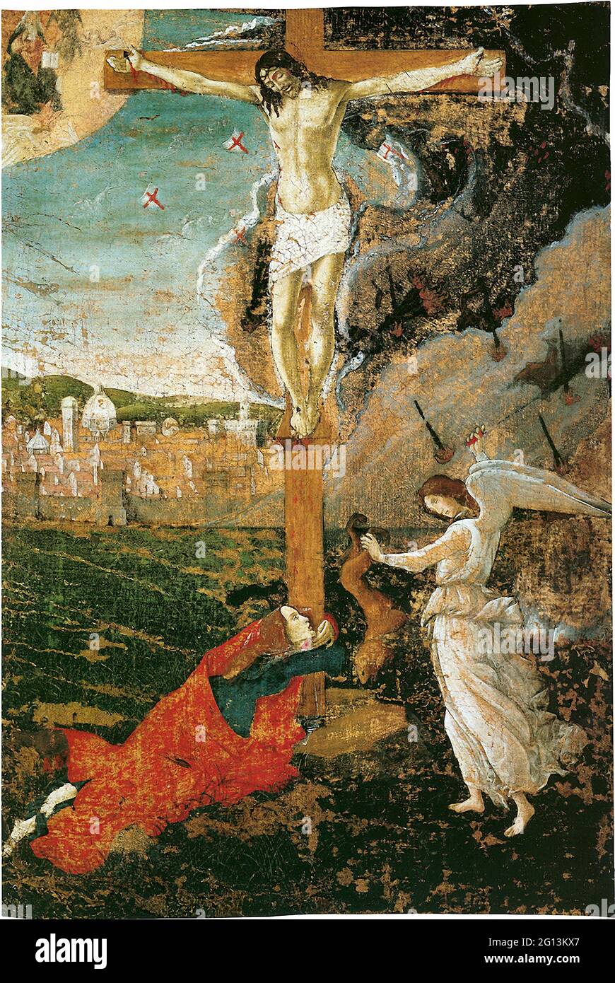 Sandro Botticelli - Crocifissione mistica Foto Stock
