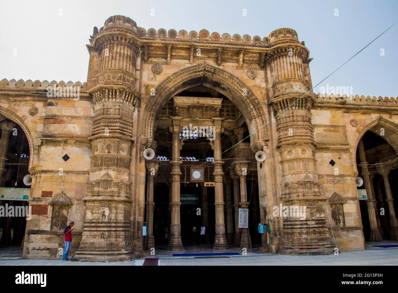 La vecchia moschea di Ahmedabad Foto Stock