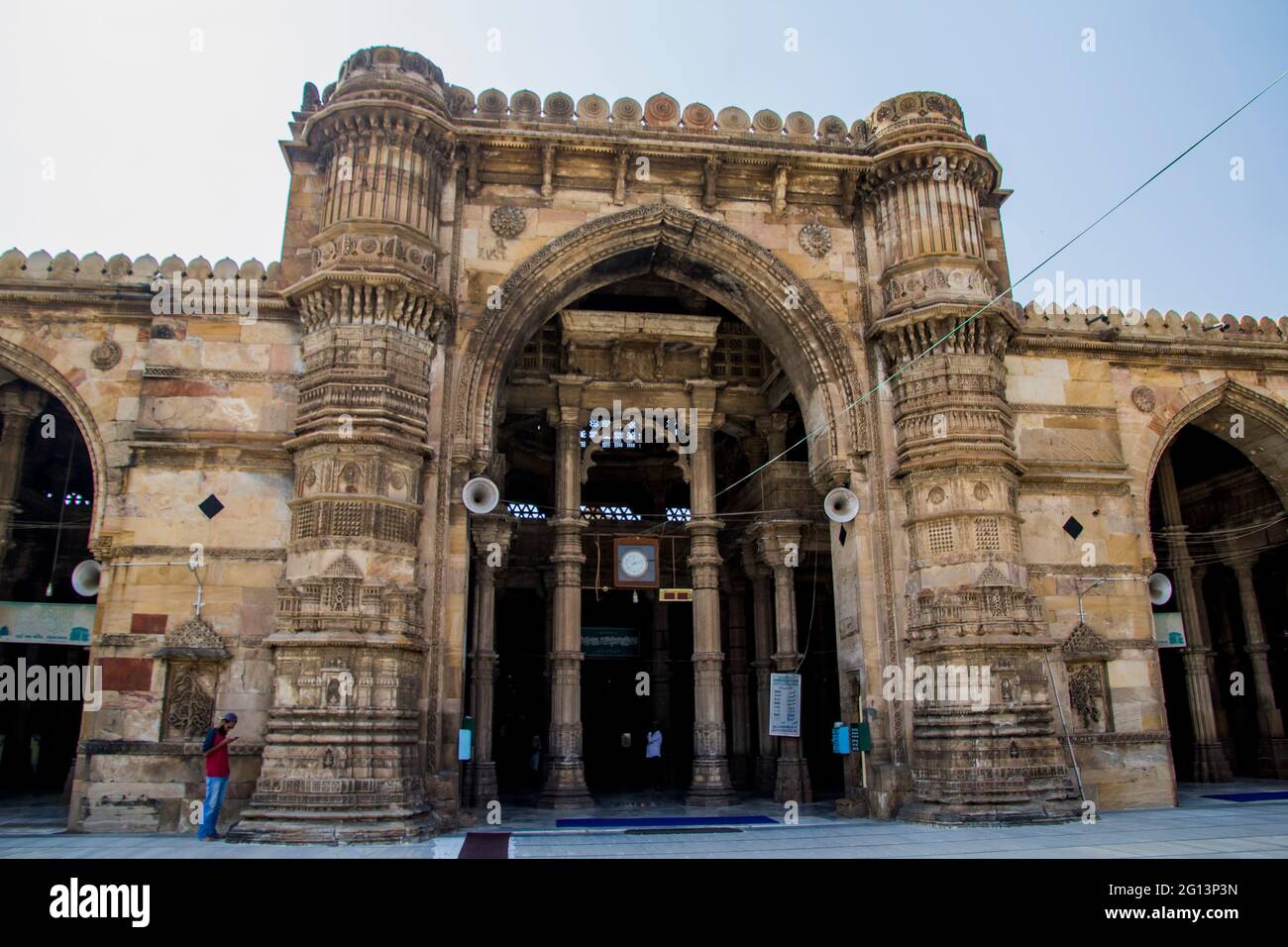 La vecchia moschea di Ahmedabad Foto Stock