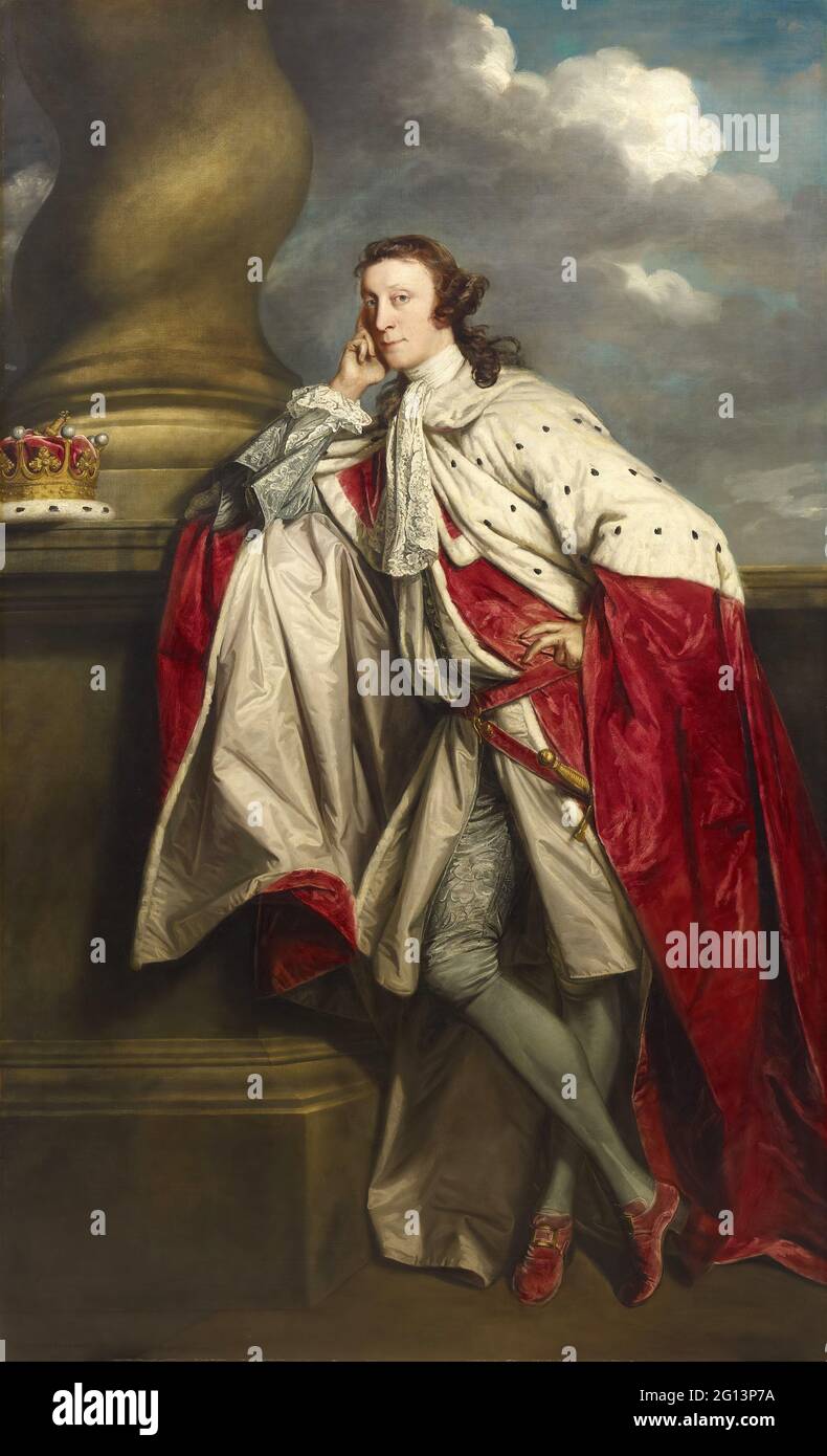 Sir Joshua Reynolds - James Maitland VII conte di Lauderdale Foto Stock