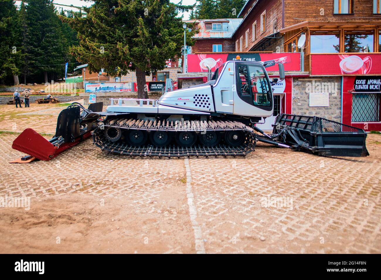 Innevamento al monte Vitosha Foto Stock