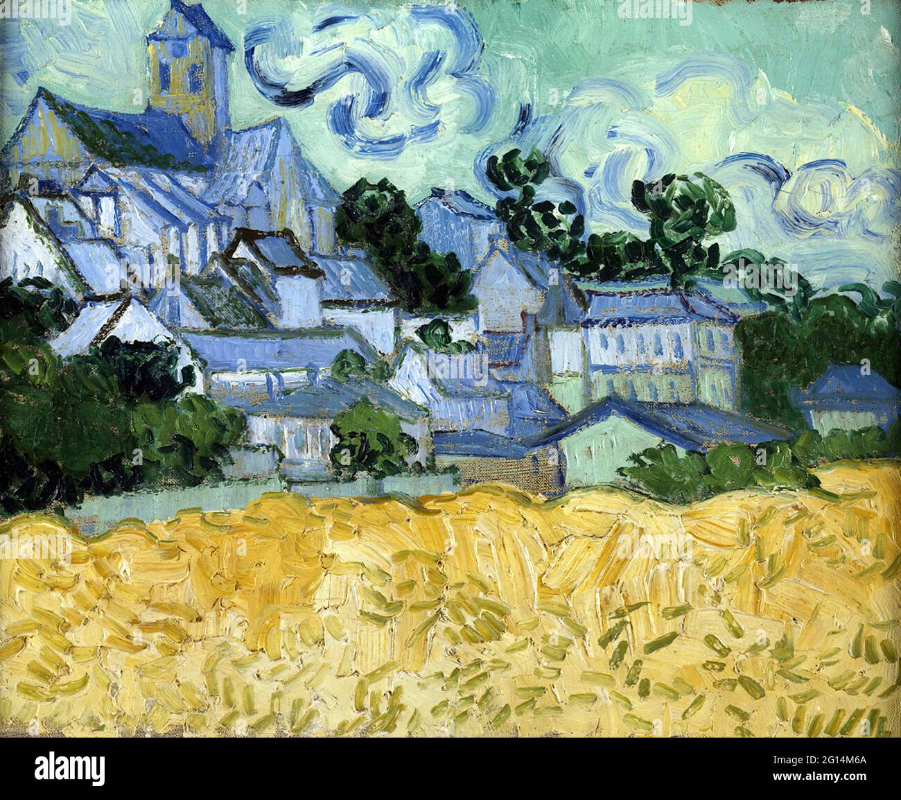 Vincent Van Gogh - Vista di Auvers sur Oise Foto Stock