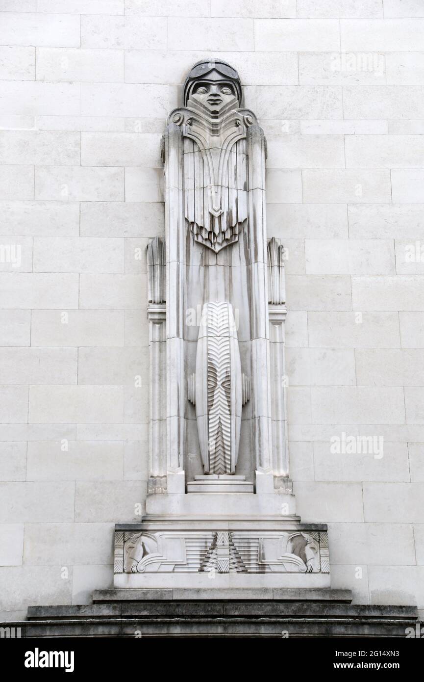 Rilievo art deco a Liverpool Foto Stock