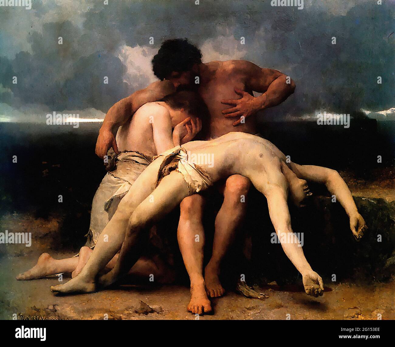 William-Adolphe Bouguereau (1825-1905) - primo lutto 1888 Foto Stock